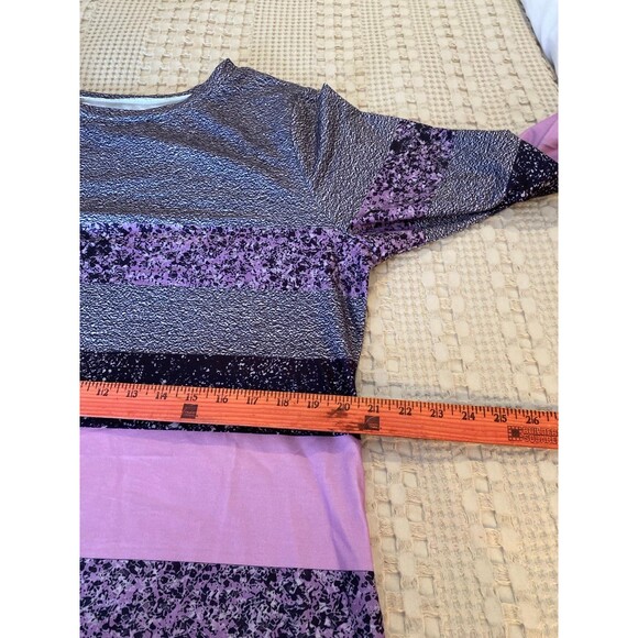 Dress  Color Block Purple Black Size XL + Stretch Soft  Fabric Casual  Work - Picture 11 of 12